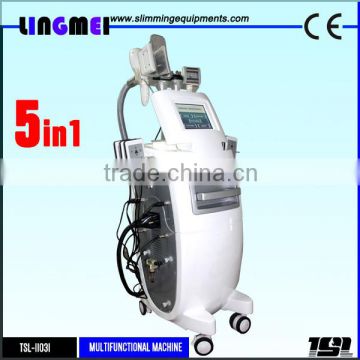 LINGMIE 5in1 multifunctional auto roller vacuum lipo laser rf cavitaiton lipo cryo machine
