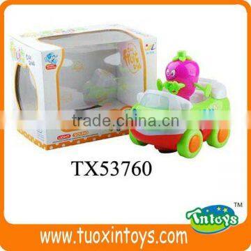 strawberry electric car toys with light and music