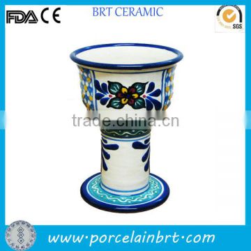 Western standing cup ceramic Medieval Goblet