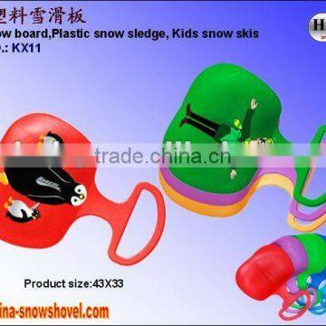 strong plastic children ski sledge (KX11)