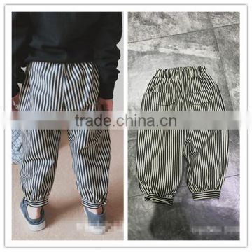 1-7 years Wholesale 2017 New Autumn Cotton Stripe Boys Girls Pants (pick size)