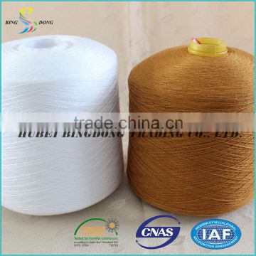 32s/2 32s/3 high tenacity dyed colors 100% virgin spun polyester yarn price