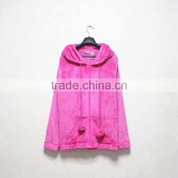 Thick warm winter heavy fleece hoodie for women wholesale
