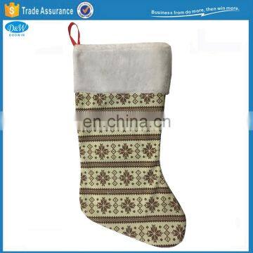 2017 hot selling customized knit christmas stocking