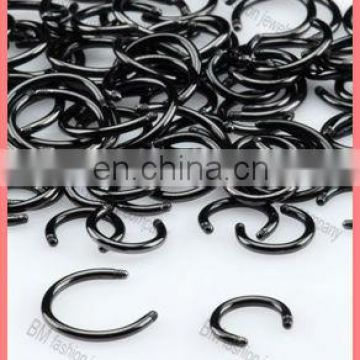 black titanium anodized bars body piercing jewelry accessories wholesale good quality cheap parts replacement
