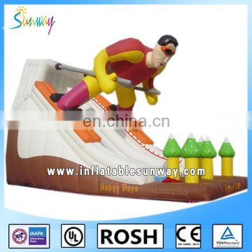 2016 SUNWAY Giant Inflatable Floating Water Slide , Adult Inflatable Water Slide