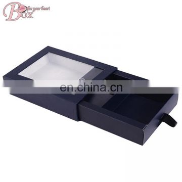 Custom Tie Gift Cardboard Box with PVC Window Lid