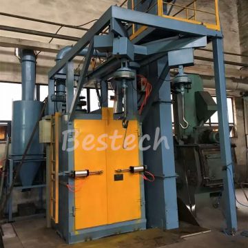 Double route hook shot blasting machines