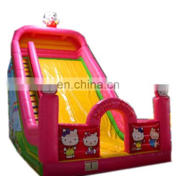 Outdoor Kids Amusement Park Inflatable Hello Cute Kitty Bounce House With Slide