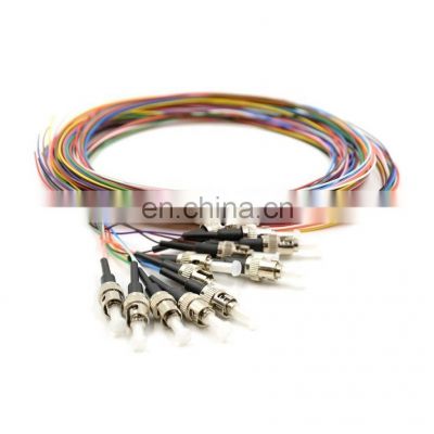 sm g652d g657a fiber optical patch cord yellow 12cores optic fiber patch cord pigtail