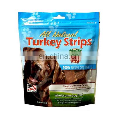 Customized Frosted Stand up Aluminum Foil Package Bags Recyclable Ziplock Dog Treats Food Pet Packaging Dried Food Bags
