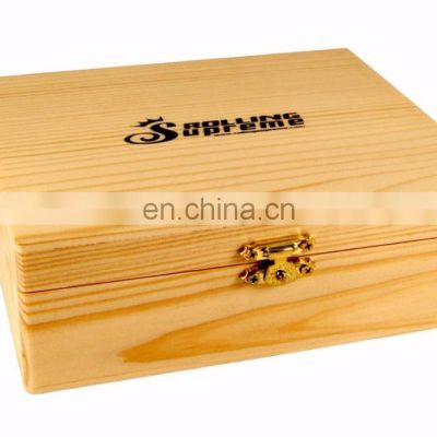 LARGE SIZE STORAGE WOODEN ROLLING BOX