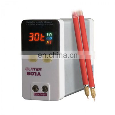 801A Precision Pulse Spot Welder Spot Welding Machine With Split Type Welding Pens Color Screen