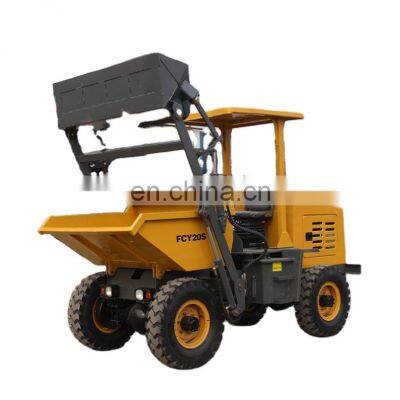 Tipper dumper 3ton wheel dumper motocarriola mini dumper with ce certificate for sale