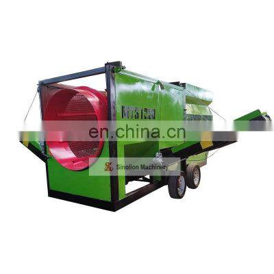 High quality portable soil trommel sifter rotary topsoil trommel screen for sale