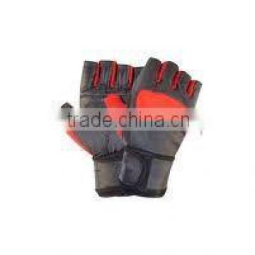 Leather weight lifting gloves/WB-BBG2322