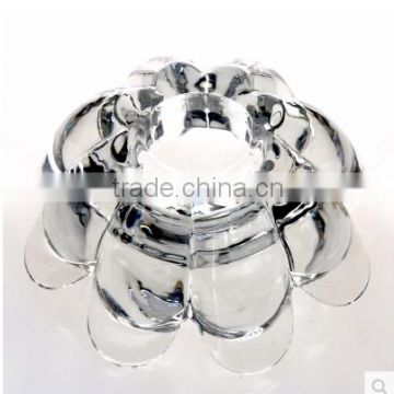 new design clear crystal candle holder