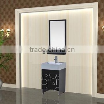 Dubai style fashionable stainless steel bathroom vanity