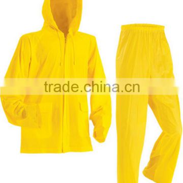OEM service cheap soft hand nylon PU coating rain suit