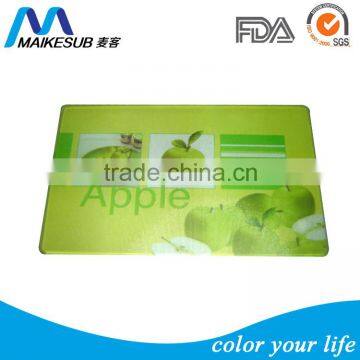 Rectangle shape tempered glass cutting board for sublimation printing