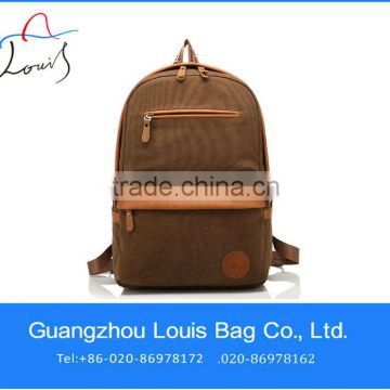 2014 High quality newest style school canvas backpack for teens ,teenage girls school backpack in Guangzhou
