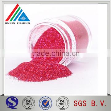 Excellent color equlity Polyster Red Glitter Powder for Decoration