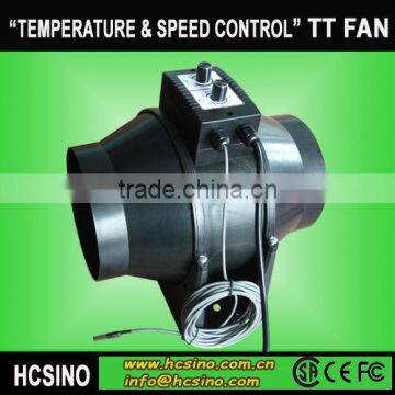 Hydroponic Vents TT Inline Temperature & Speed Control Extractor Fan