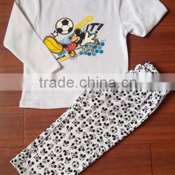 jiangxi winter cheap custom micky printed kids apparel children clothing set