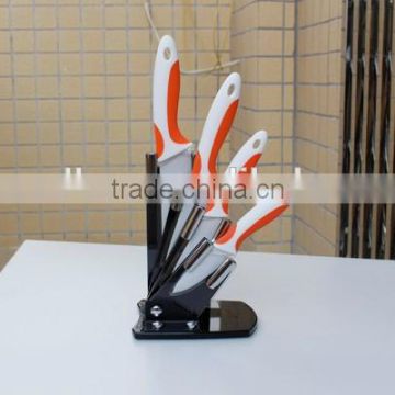 4pcs Assorted Ceramic Kitchen Knife set of 3"+4"+5"+6"