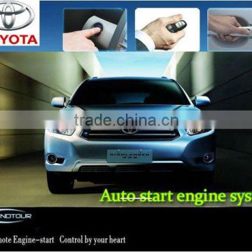 pke car alarm auto starter keyless entry system smartkey thinnest smart push button start for Toyota Highlander