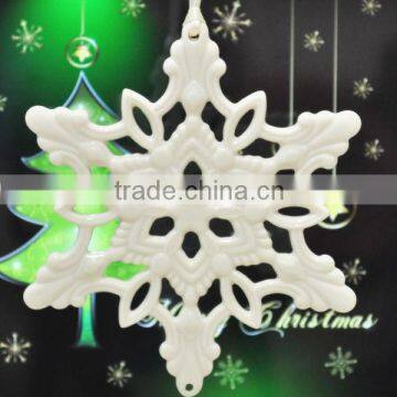 ceramic snowflake christmas ornament