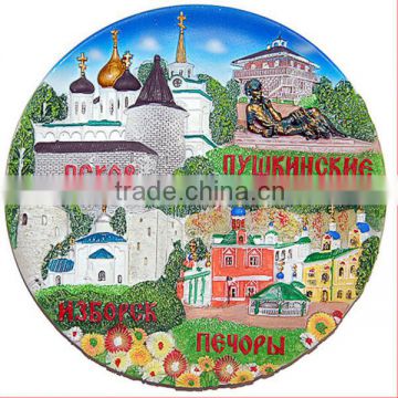 direct factory OEM Russia Russia Attractions souvenir plate