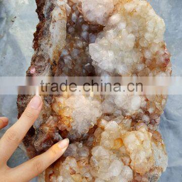 Beautiful Clear Crystal Cluster Quartz Crystal Geode for Decoration