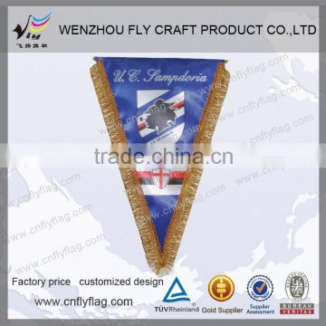 Hot selling custom felt triangle pennant flags made in China