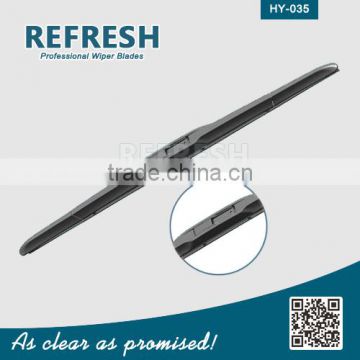 Hybrid Windshield Wiper Blade combination of claws and flat