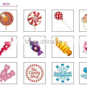 colorful body art customize sweets temporary confectionery tattoo