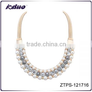 2016 Fashion Europe And America Style Pearl Alloy Necklace