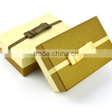 Yellow paper gift box with good price for selling
