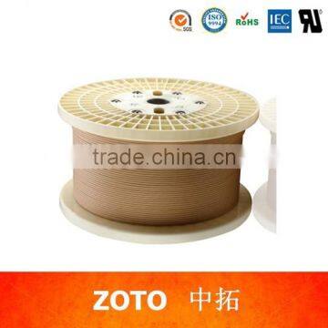 Flat section KRAFT paper covered conductor wire