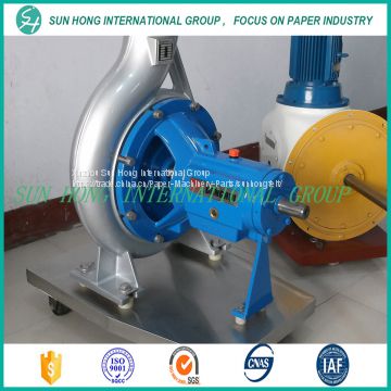 Industrial paper pulp pump in paper mill