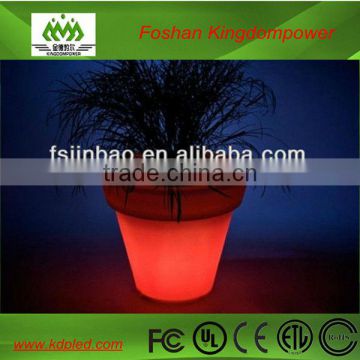 High quality waterproof plastic illuminated led shining flower pot