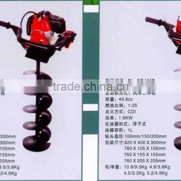 ground hole drill earth auger105cc/ 71cc 52cc 43cc /CE/GS/