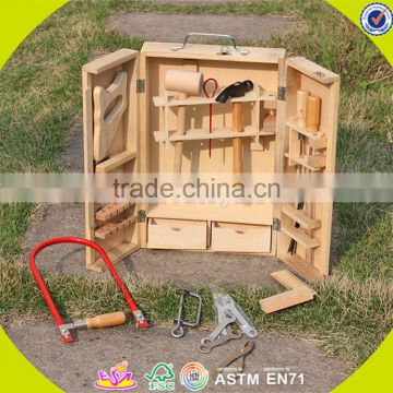 wholesale multi-function wooden tool box toy educational kids wooden tool box toy top quality wooden tool box W03D023