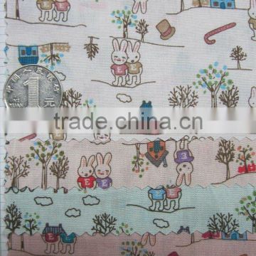 Cute Love Rabbit Colorful Dots Cotton Printed Cloth,commercial credit 60-90days