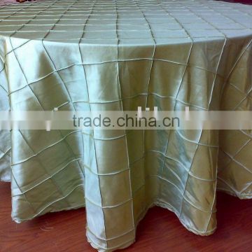 Taffeta Table cloth, pintuck table linen