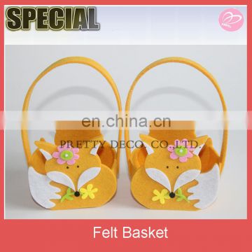 Fox shaped felt Chirstmas basket