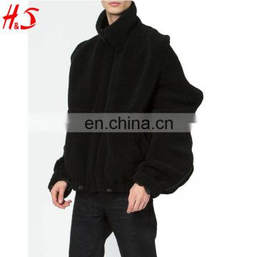 Wholesale Custom High Quality Latest Black Mens Zipper Winter Jacket For Men