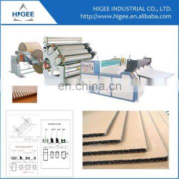 Automatic carton flute laminating machine single facer forming machine