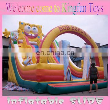 Sponge bob inflatable dry slide