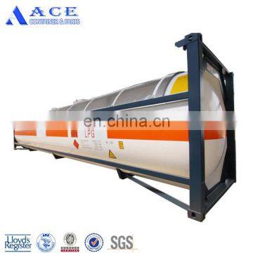 ASME Standard LR Certified New LPG 40 feet iso tank container